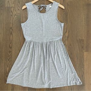 Old Navy Sleeveless Fit & Flare Jersey Knit Dress in Heather Grey Size Medium